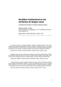 Heráldica institucional en los territorios de lengua vasca