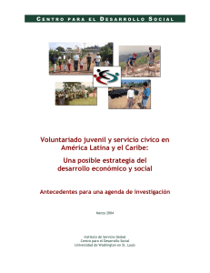 Voluntariado juvenil y servicio cívico en América Latina y el Caribe