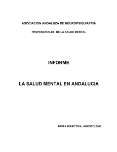 informe sobre la salud mental en andalucia