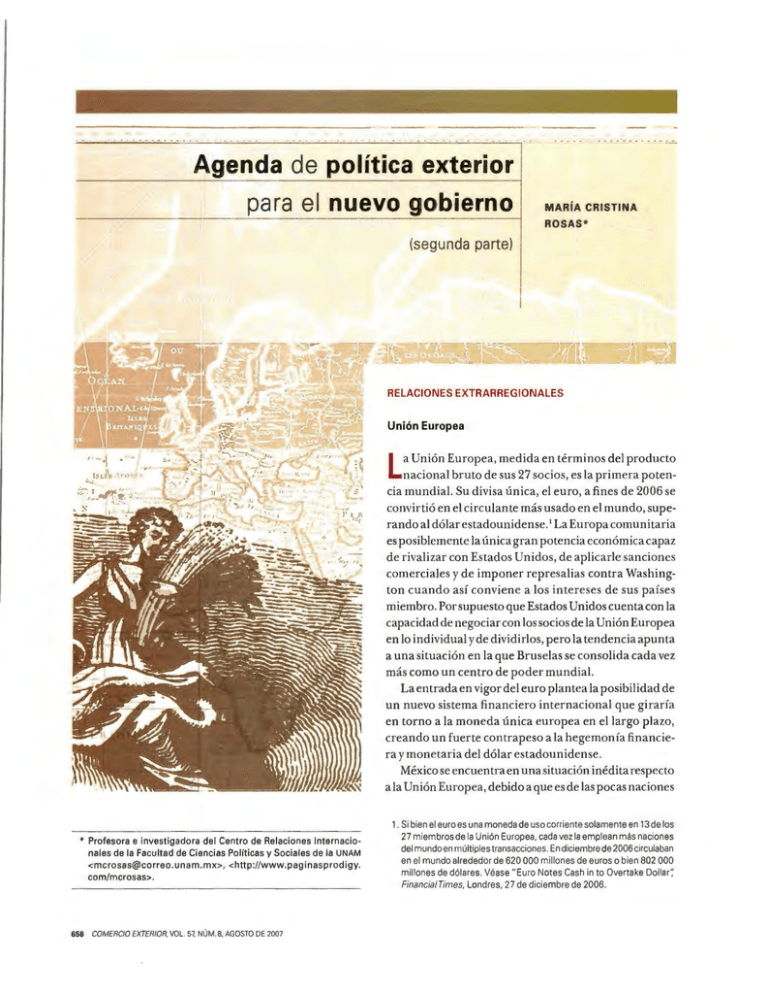 Agenda De Pol tica Exterior Para El Nuevo Gobierno