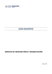 guía docente servicio de: medicina física y rehabilitación