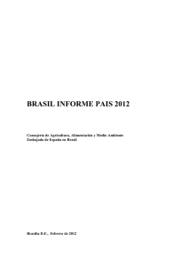brasil informe pais 2012 - Ministerio de Agricultura, Alimentación y