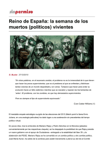 Reino de España: la semana de los muertos (políticos
