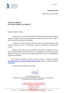 Circular 40/2015 - Colegio de Abogados de las Palmas