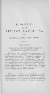 el bandido literatura chilena