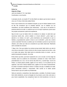 Ámbar lee Alejandra Villega Jardín de Infantes N º 911, San Martín