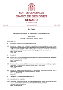 diario de sesiones del senado