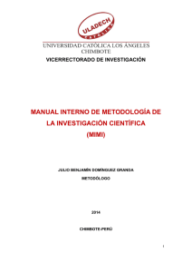 manual interno de metodología de la investigación científica