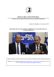 Benjamín Netanyahu forma gobierno en coalición para un