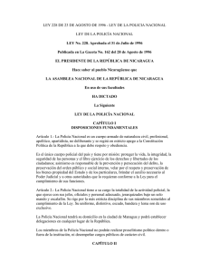 Ley de Policía Nacional - Observatorio de Derechos Humanos y