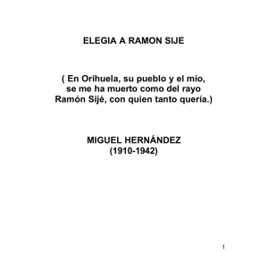 Elegía a Ramón Sijé