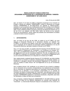 resolución de consejo directivo organismo supervisor