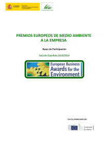 premios europeos de medio ambiente a la empresa