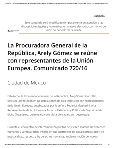 La Procuradora General de la República, Arely Gómez se reúne con