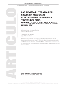 las revistas literarias del siglo xix mexicano educación de la mujer a
