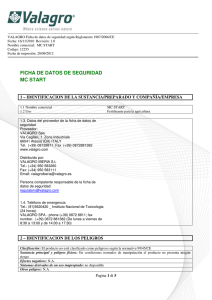 FICHA DE DATOS DE SEGURIDAD MC START