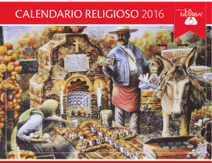 Descarga el calendario "Santoral 2016"