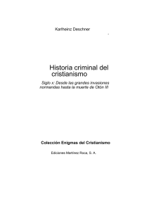 9.deschner karlheinz – historia criminal del cristianismo