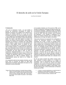 El derecho de asilo en la Unión Europea