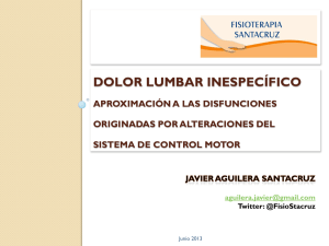 Dolor Lumbar Inespecífico