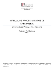 manual de procedimientos de enfermeria