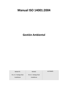 Manual ISO 14001:2004 - Radio Universidad de Guadalajara en