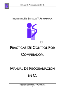 Manual Programación en C - Ingeniería de Sistemas y Automática