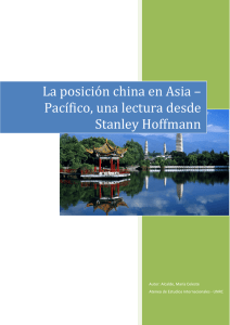 La posición china en Asia – Pacífico, una lectura desde Stanley
