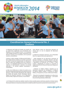 Rendicion 2014-Orellana - Biblioteca Digital Especializada de la