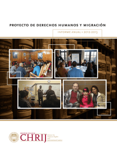 Proyecto de derechos humanos y migraciÓn