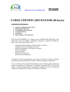 CURSO CERTIFICADO KNX/EIB (40 horas)