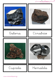 Minerales no silicatos letra ligada
