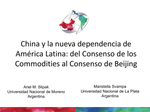 La expansión de China en América Latina: incidencia en los