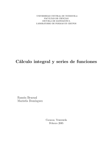 Cálculo integral y series de funciones