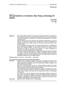 Del periodismo a la historia: Alex Viany y Domingo Di