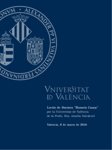 Lectio de Doctora “Honoris Causa”