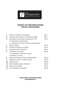 manual de funcionalidades portal pentagrama