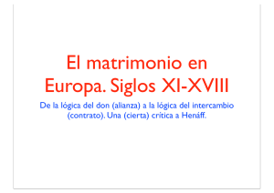 El matrimonio en Europa. Siglos XI-XVIII