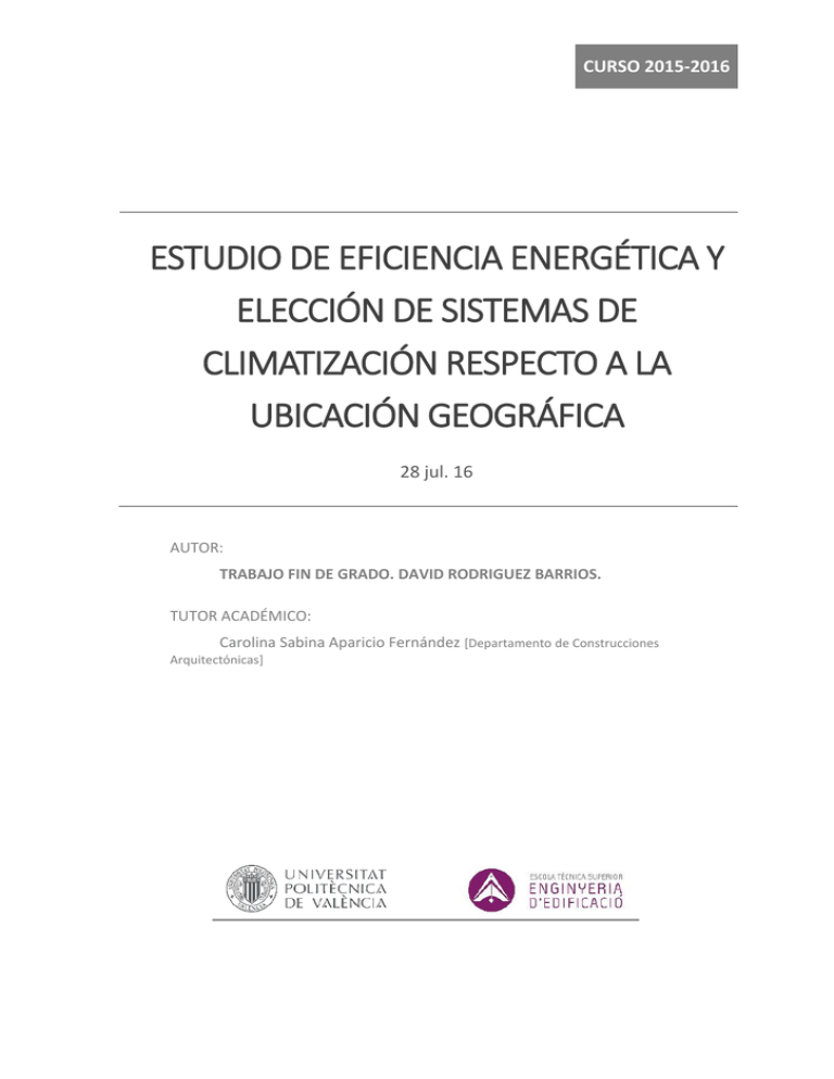 Estudio De Eficiencia Energ tica Y Elecci n De Sistemas De
