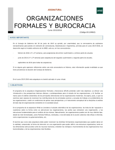 organizaciones formales y burocracia