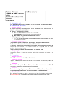 Nombre: Fluticasona Condición de venta: con receta médica