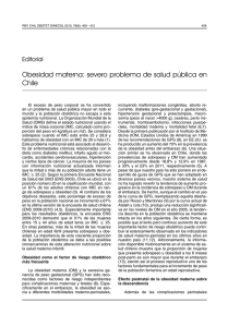 Obesidad materna: severo problema de salud pública en Chile