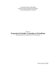 Programa de Estudios Avanzados en Periodismo