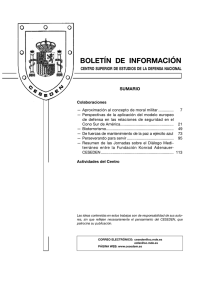boletín de información - Ministerio de Defensa