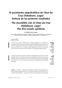 El yacimiento epipaleolítico de Chan da Cruz