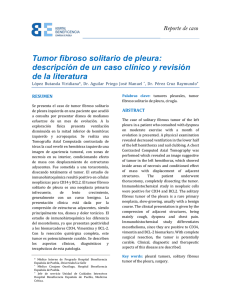 Tumor fibroso solitario de pleura: descripción de un caso clínico y