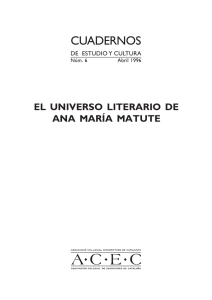 El universo literario de Ana María Matute