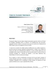 fondo de utilidades tributables - Revista de Estudios Tributarios