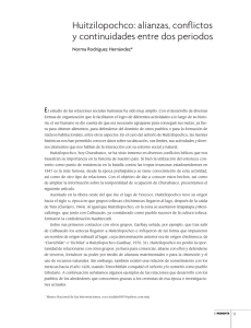 Huitzilopochco: alianzas, conflictos y continuidades entre dos