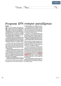 Propone IPN romper paradigmas